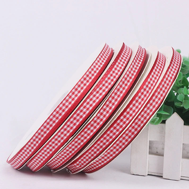 Red Plaid Ribbon