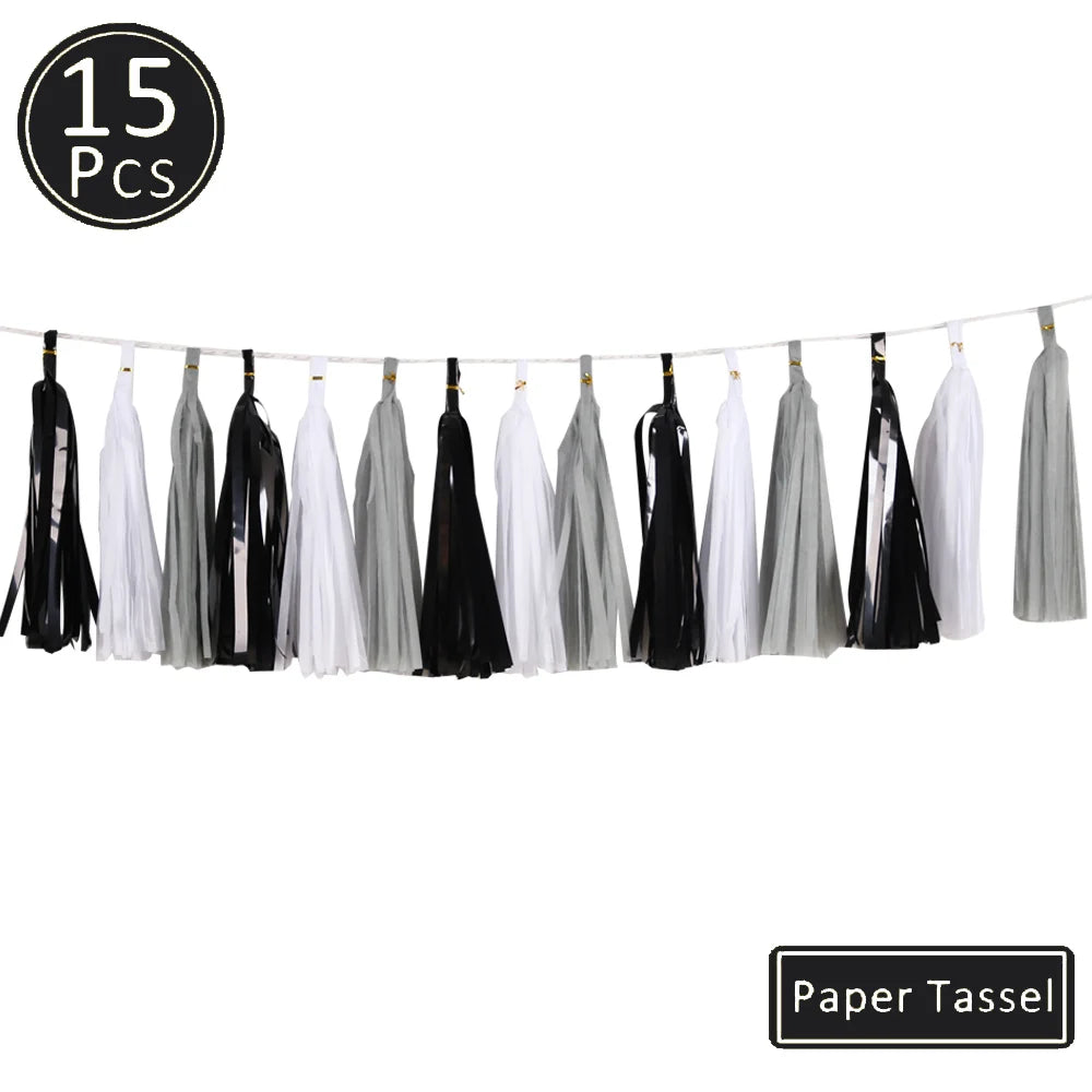 Tissue Paper Tassel Garland
