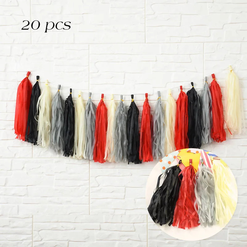 Tissue Paper Tassel Garland