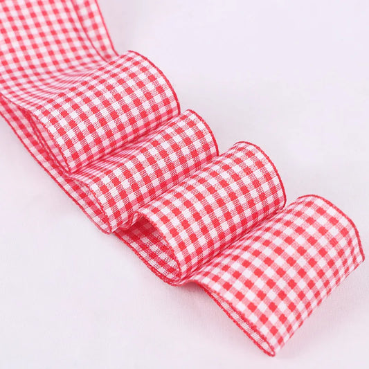 Red Plaid Ribbon