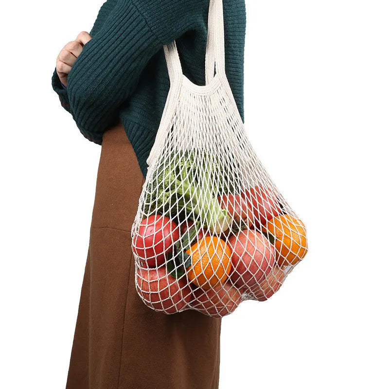 Trendy Cotton Mesh Tote Bag