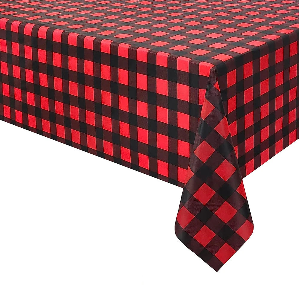Checkered Disposable Tablecloth