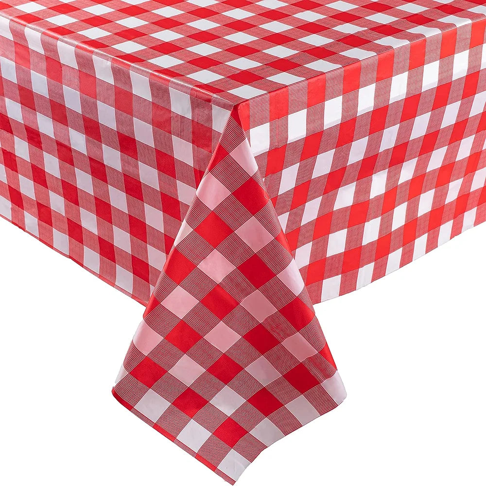 Checkered Disposable Tablecloth
