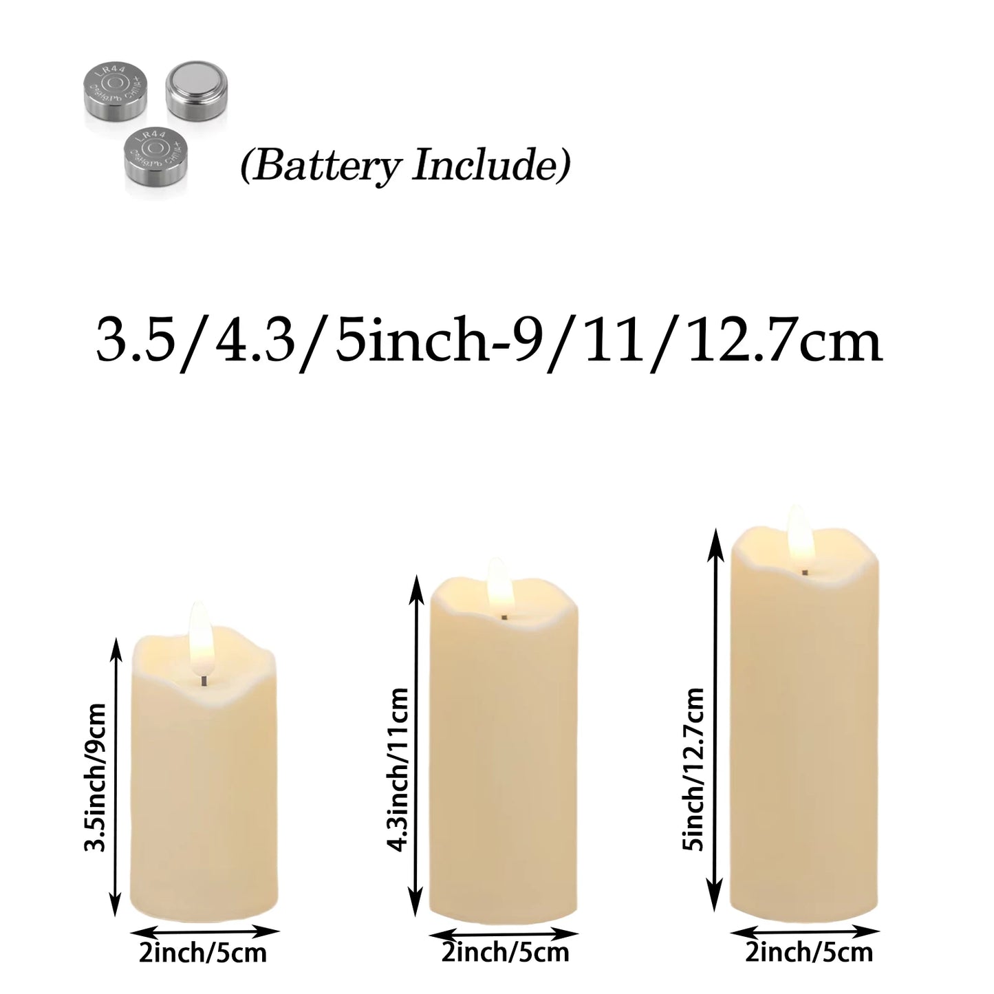 Flameless LED Pillar Candles