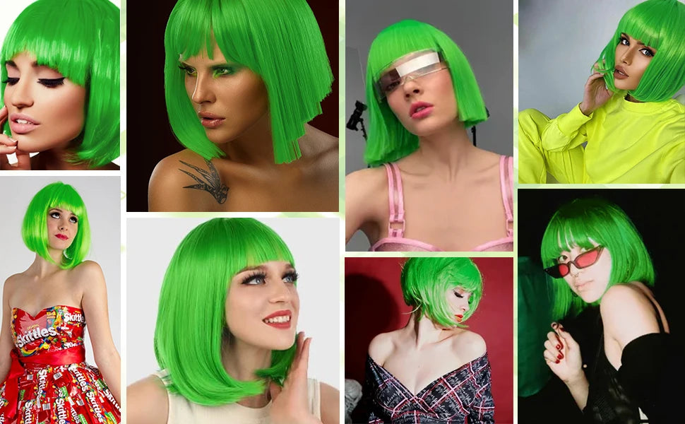 Colorful Short Bob Wig
