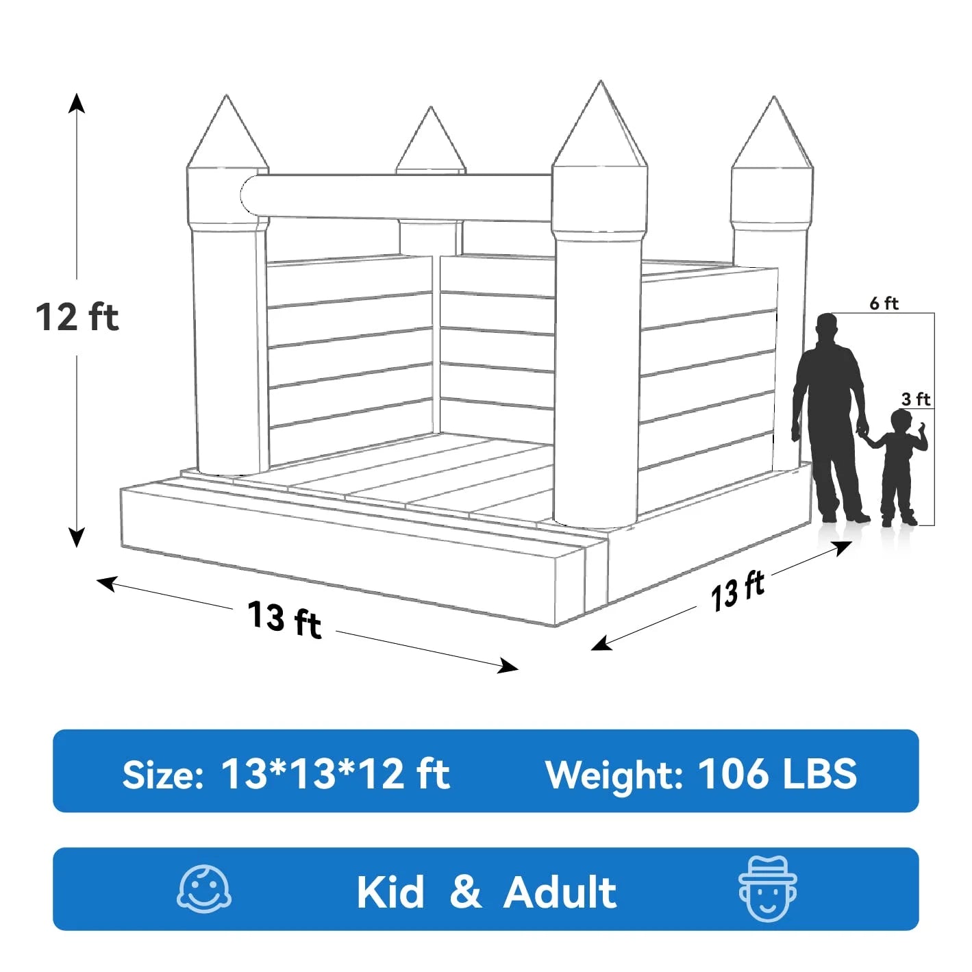 White Bouncy Castle