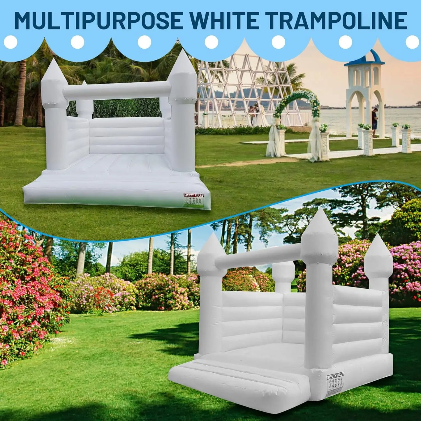 White Bouncy Castle