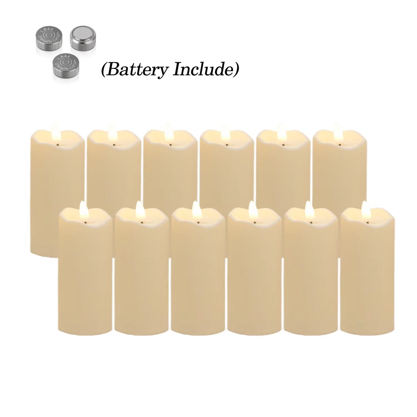 Flameless LED Pillar Candles