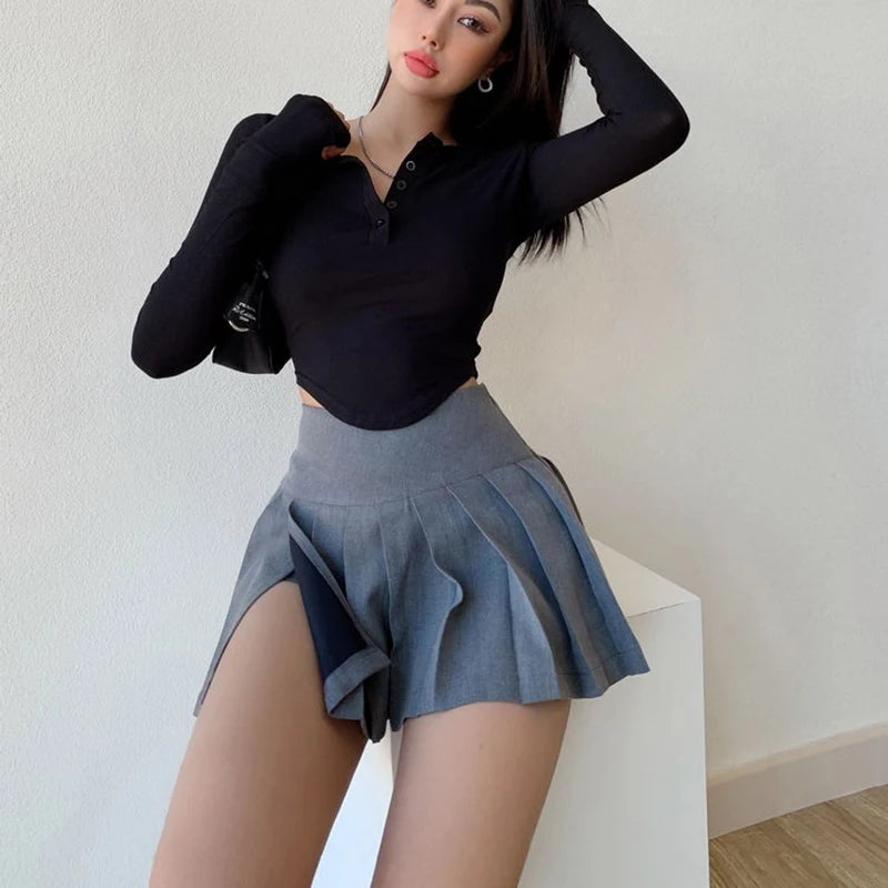 Fashion Pleated Mini Skirt