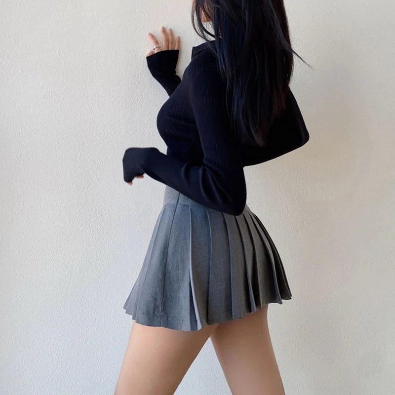 Fashion Pleated Mini Skirt