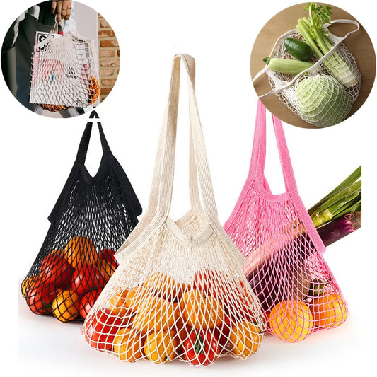 Trendy Cotton Mesh Tote Bag