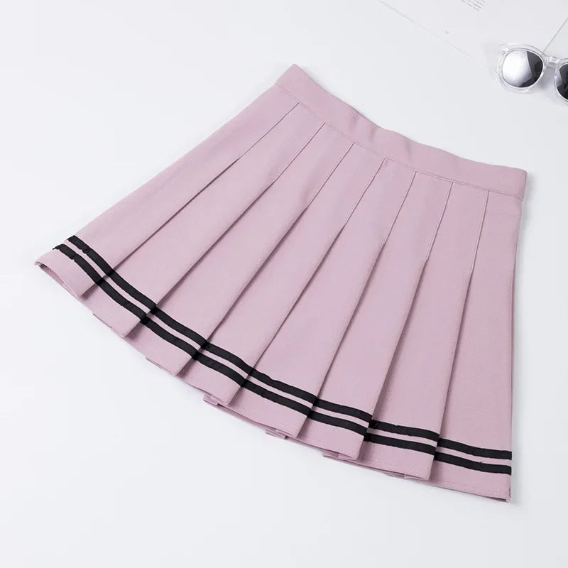 Sporty Pleated Tennis Mini Skirt