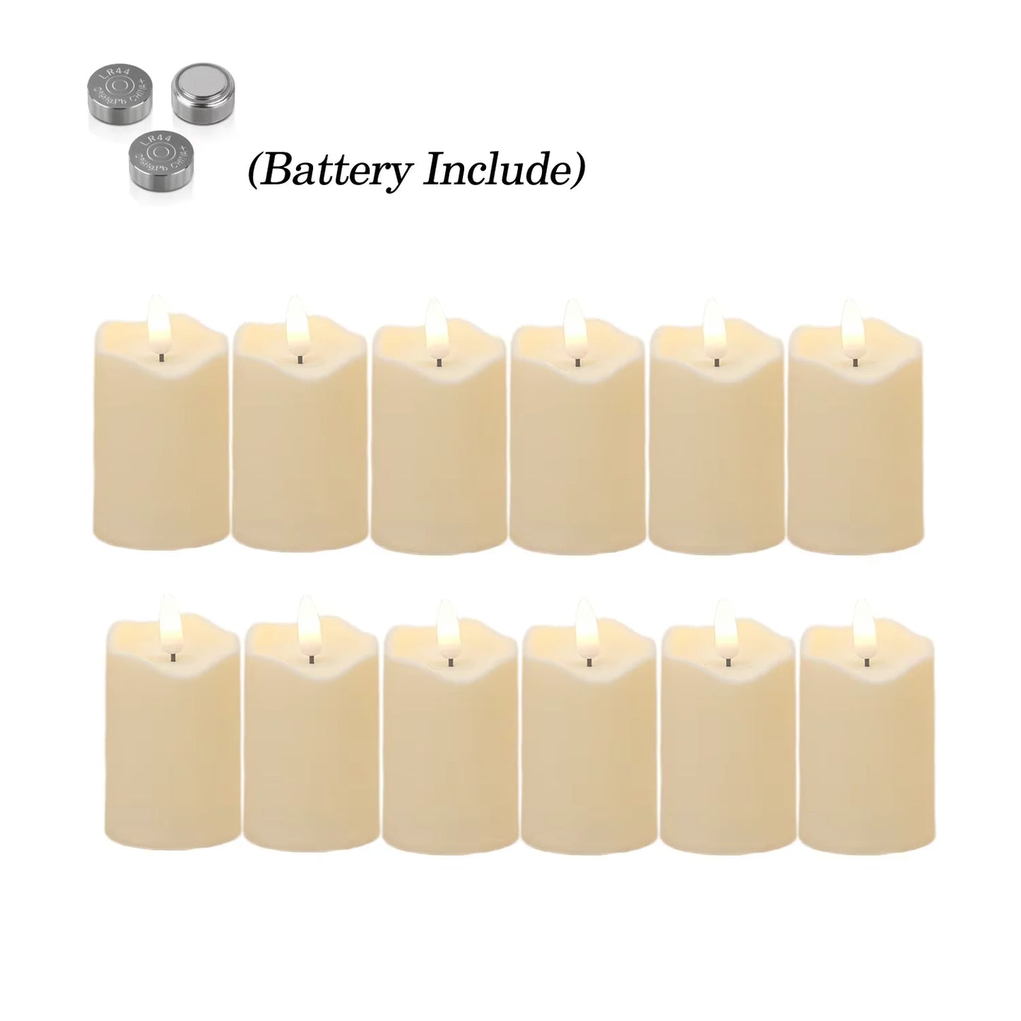Flameless LED Pillar Candles