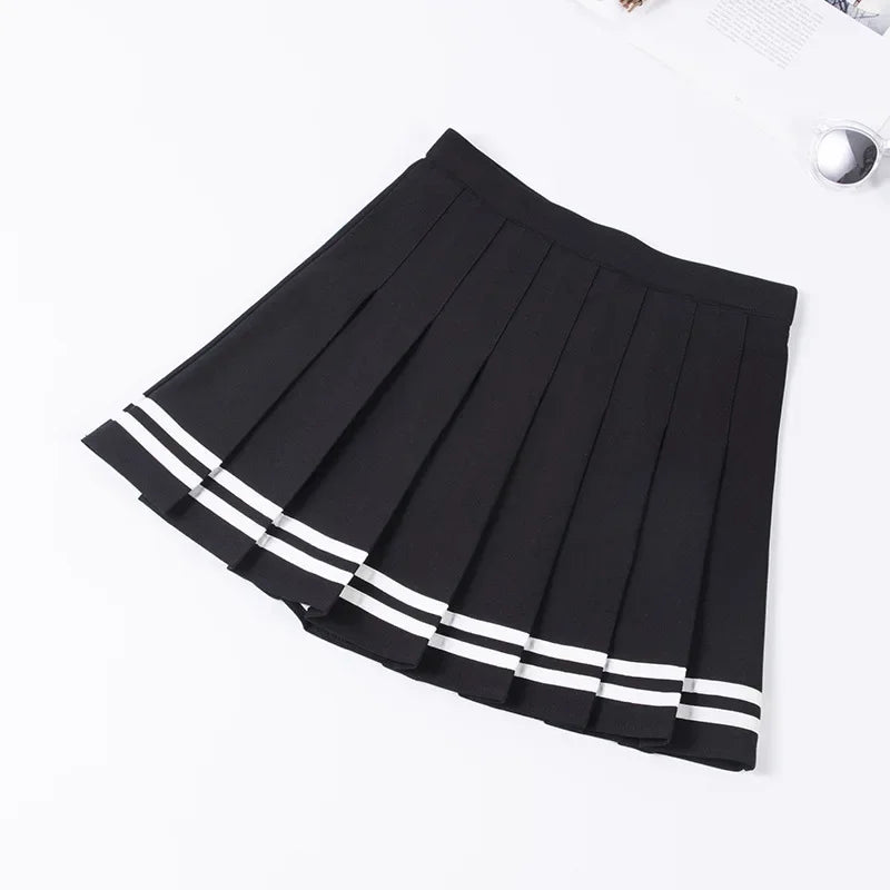 Sporty Pleated Tennis Mini Skirt