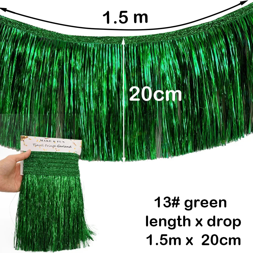 1.5m Premium Metallic Fringe Tassel Banner