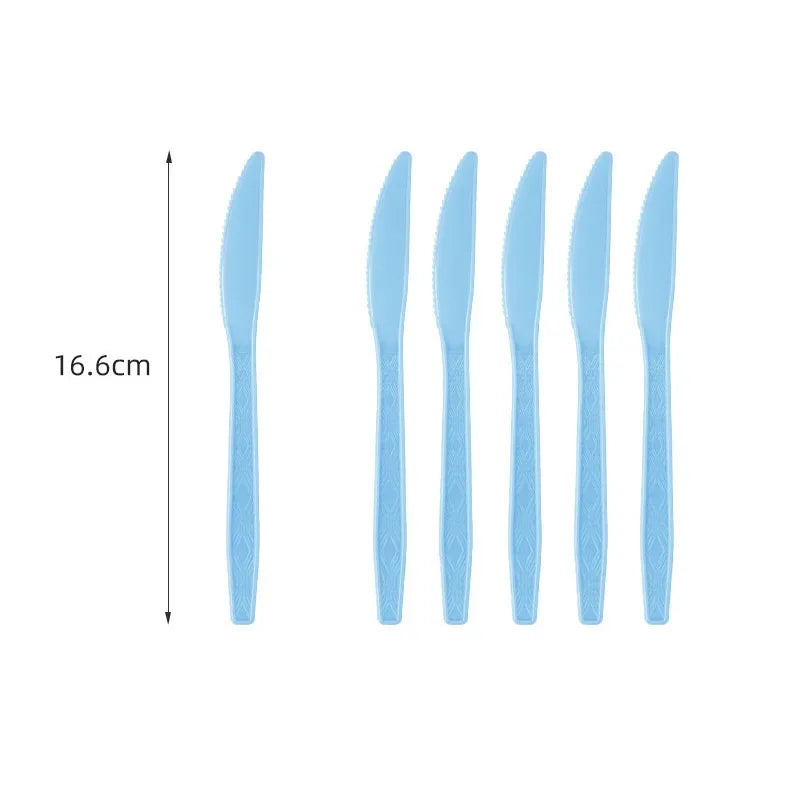 Light Blue Disposable Tableware