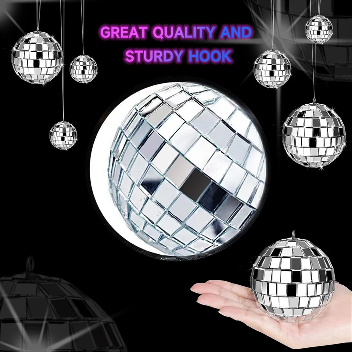 24-Piece Tiny Disco Ball Set