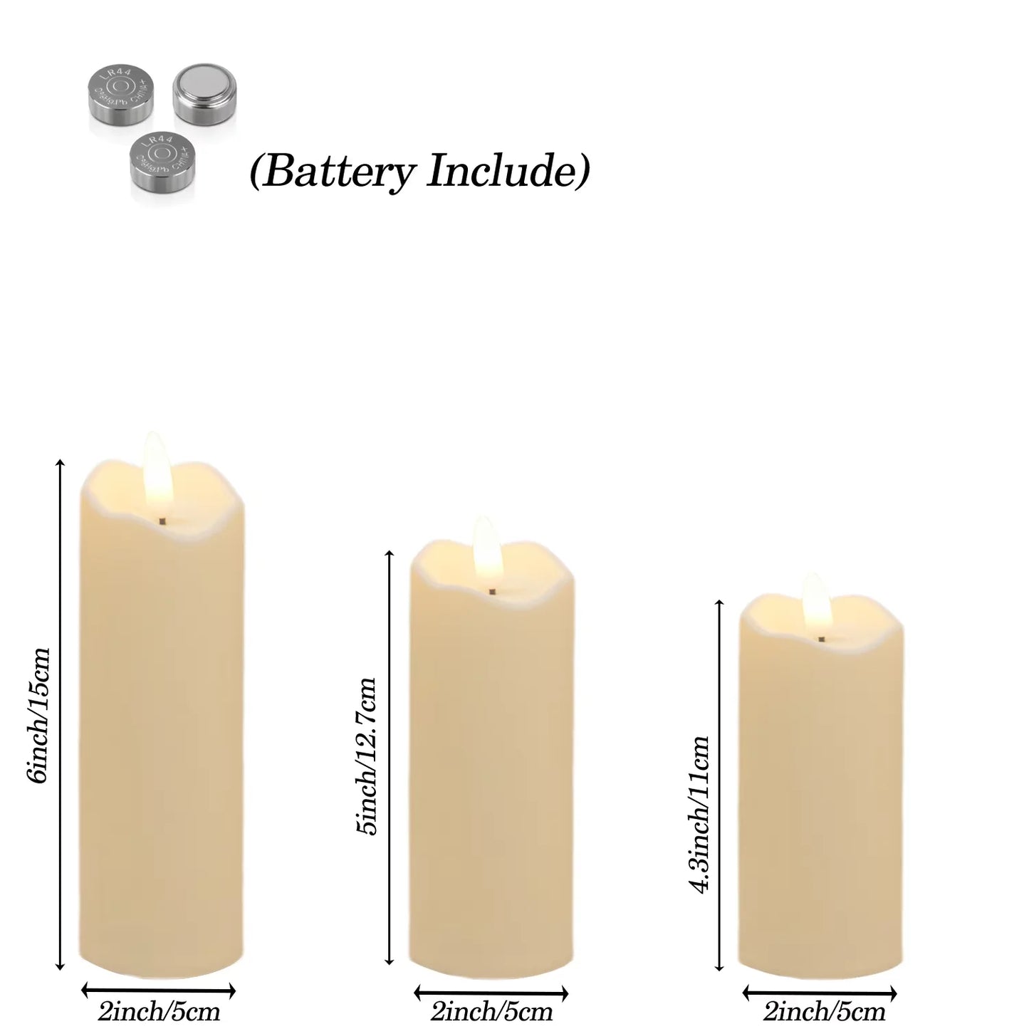 Flameless LED Pillar Candles
