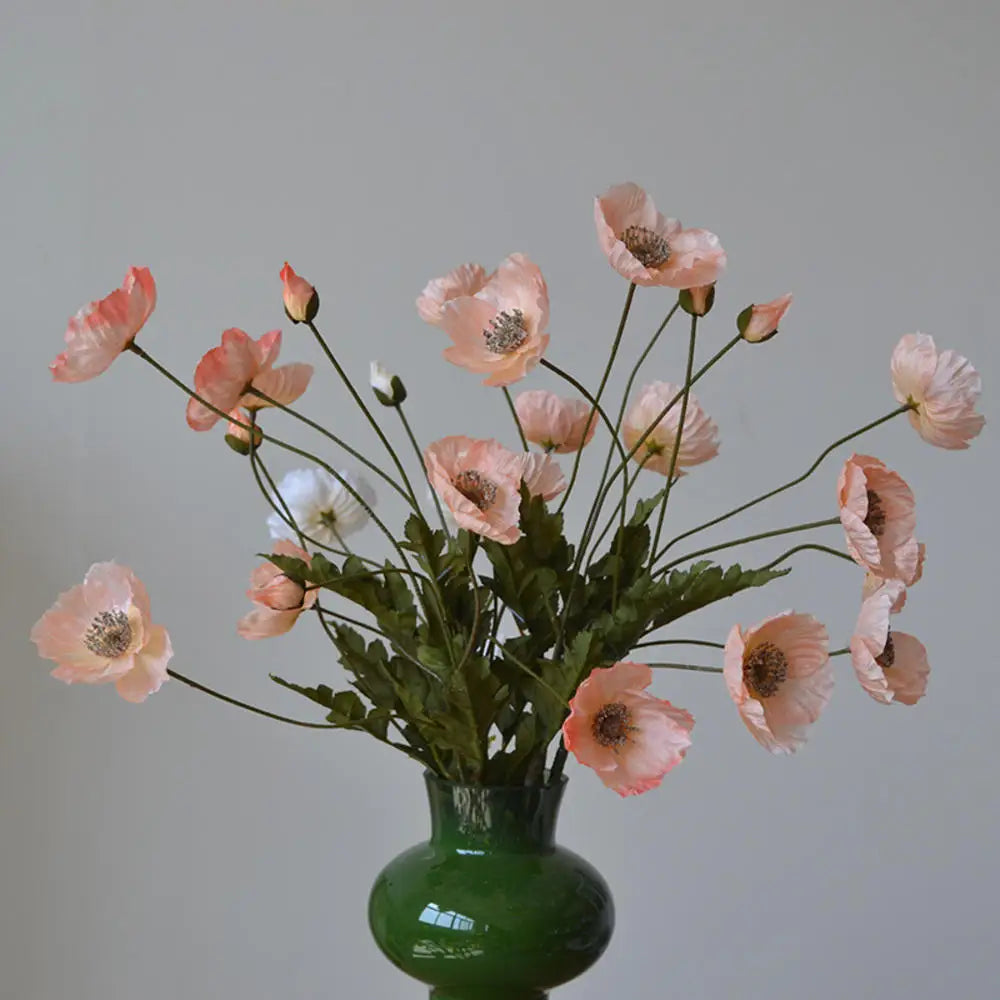 Elegant Artificial Poppy Bouquet