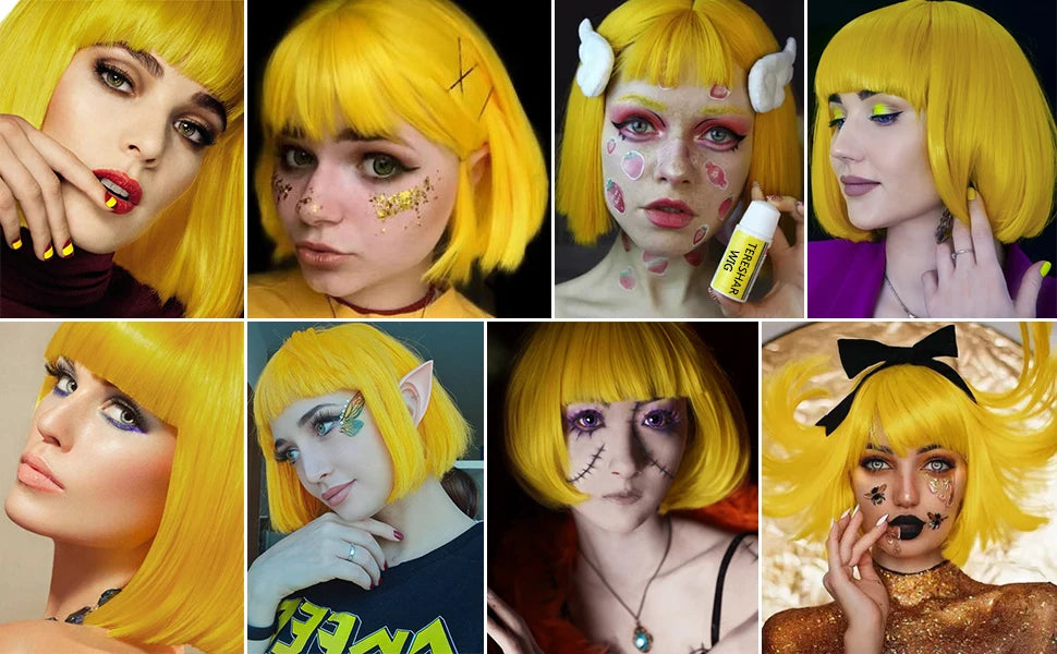 Colorful Short Bob Wig