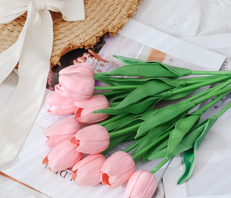 Vibrant Artificial Tulips