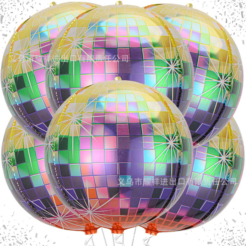 Silver Disco Ball Balloons
