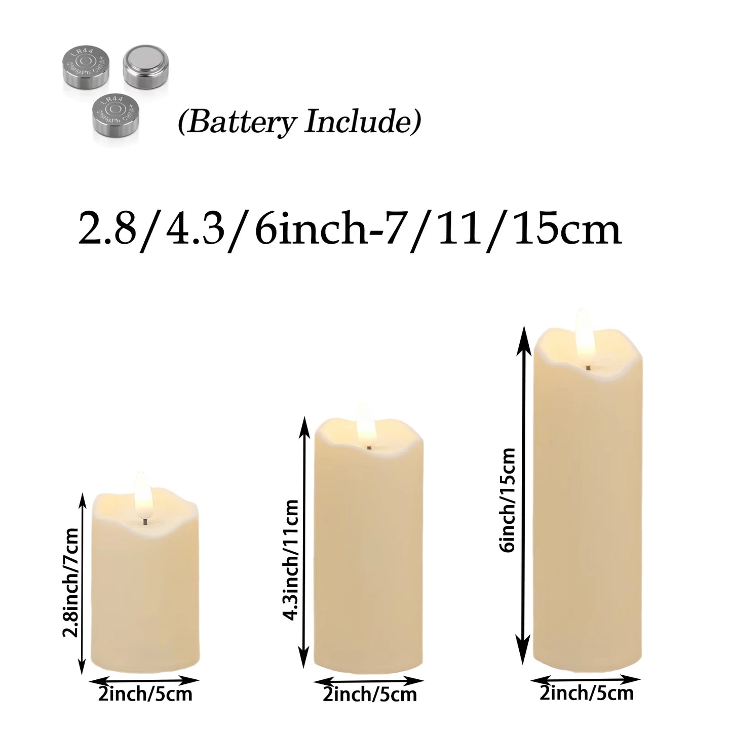 Flameless LED Pillar Candles