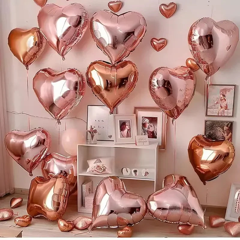 Red Heart Balloons