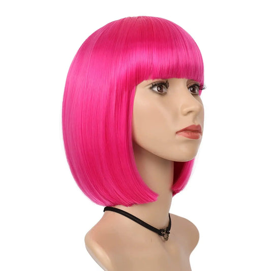 Pink Short Bob Wig