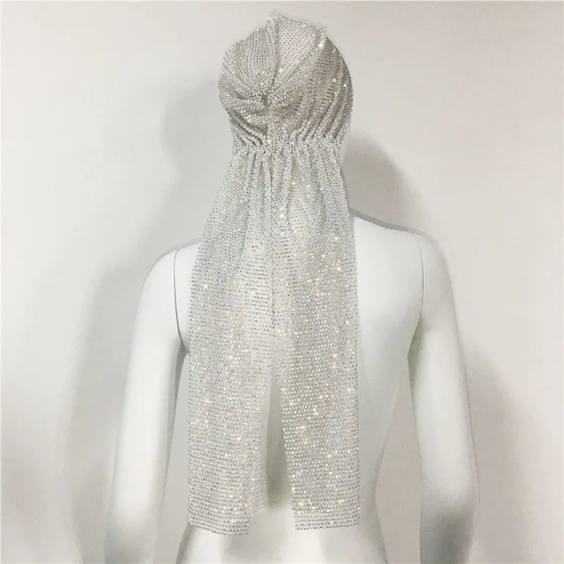 Crystal Rhinestone Headscarf