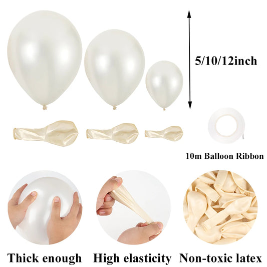 Milk White Pearl Balloon