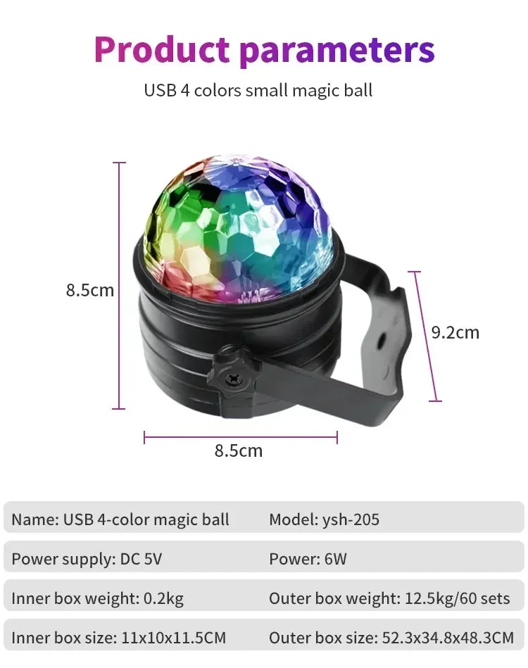 Rotating Disco Light