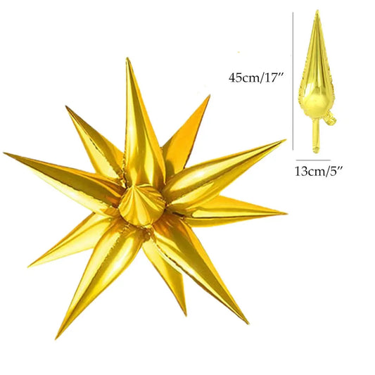 Lucky Me Explosion Star Foil Balloons