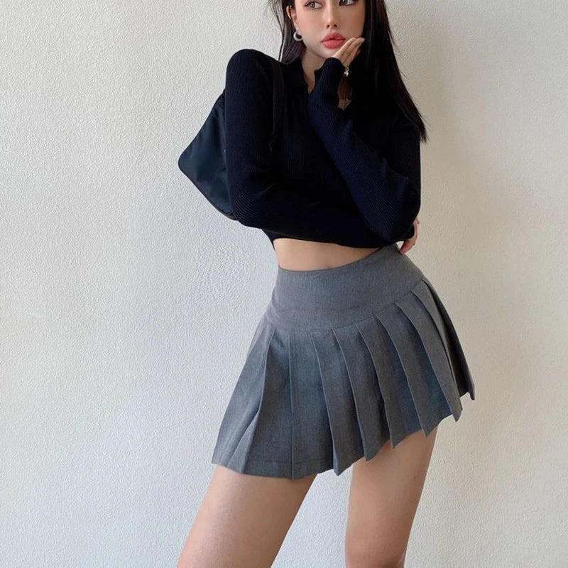 Fashion Pleated Mini Skirt