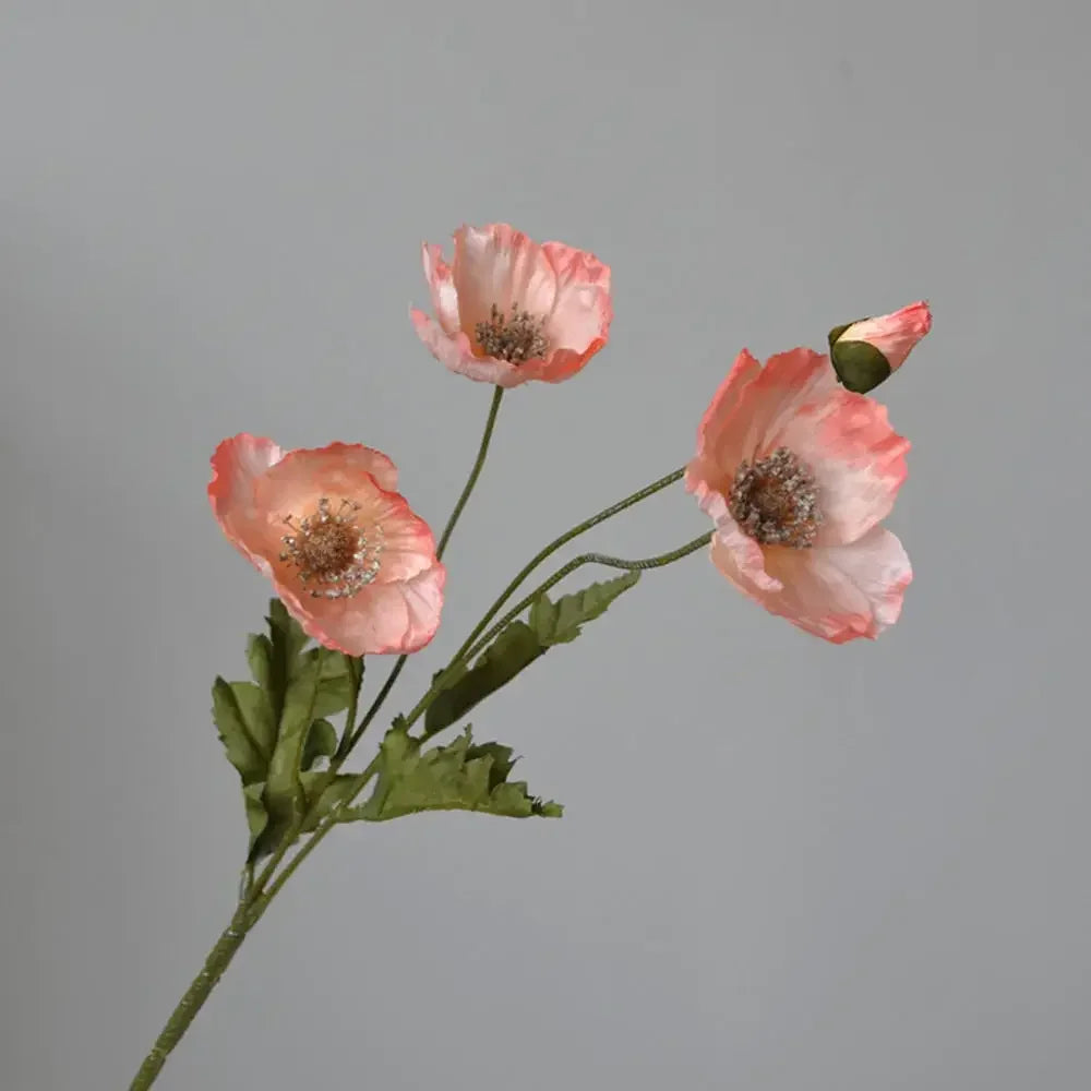 Elegant Artificial Poppy Bouquet