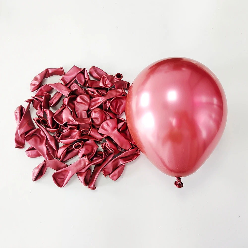 Sporty Metallic Latex Balloons