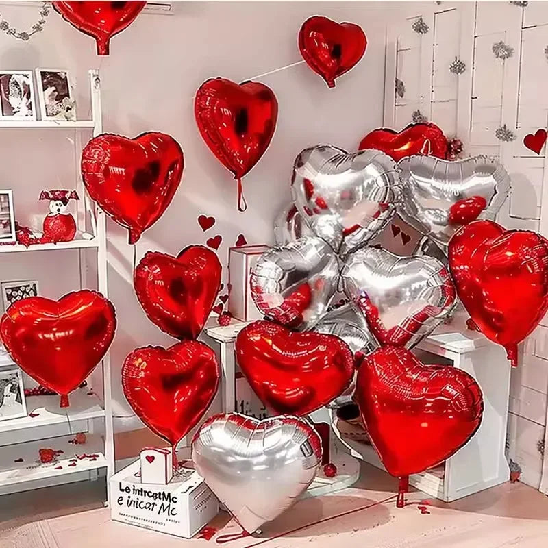 Red Heart Balloons