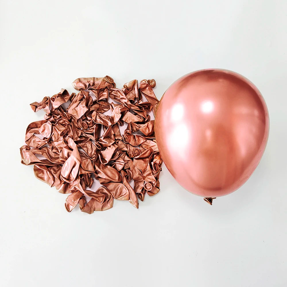 Falling in Love Metallic Latex Balloons