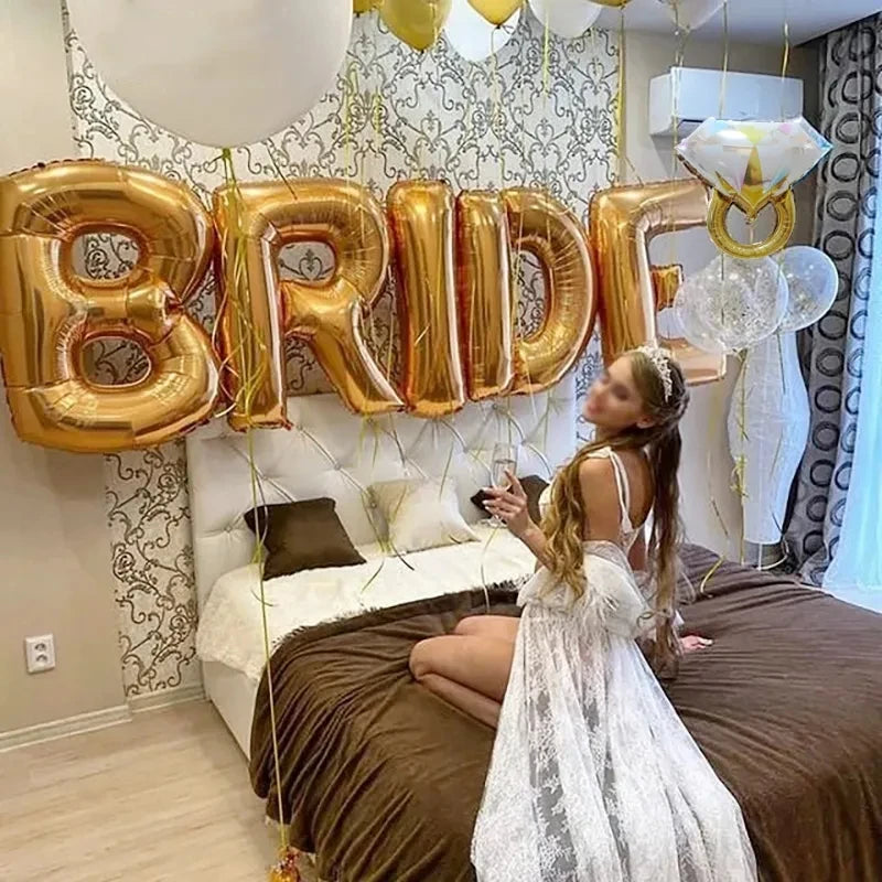 Giant Gold Letter Balloons