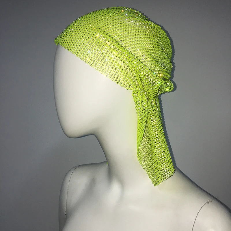 Crystal Rhinestone Headscarf