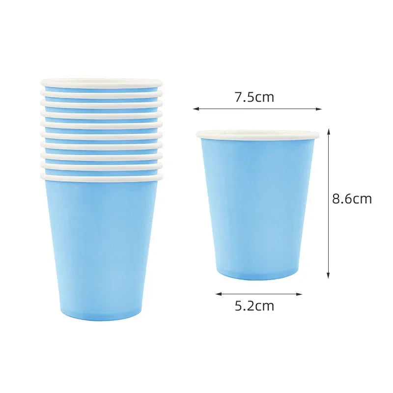 Light Blue Disposable Tableware