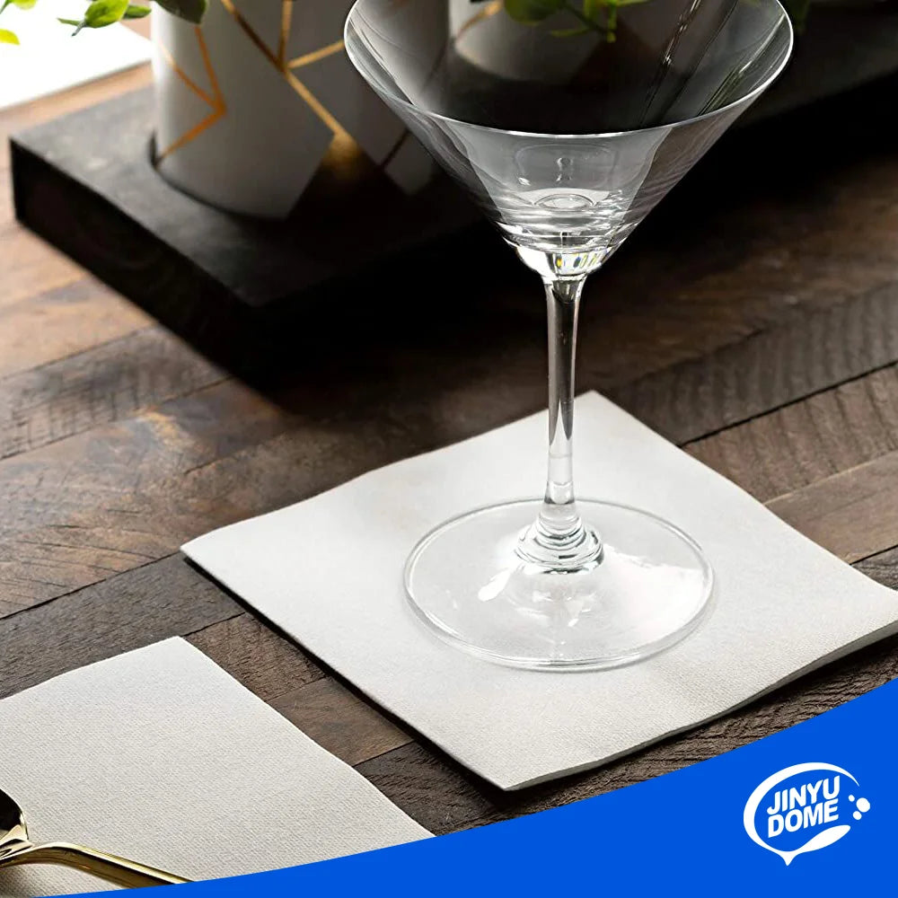 White Cocktail Napkins