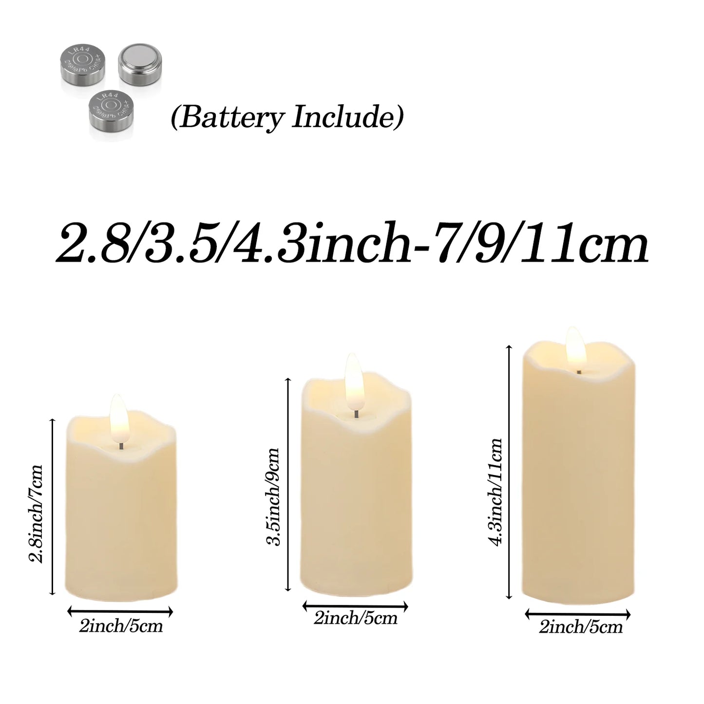 Flameless LED Pillar Candles