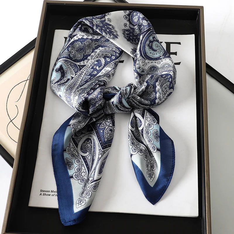 La Dolce Vita Printed Square Silk Scarf