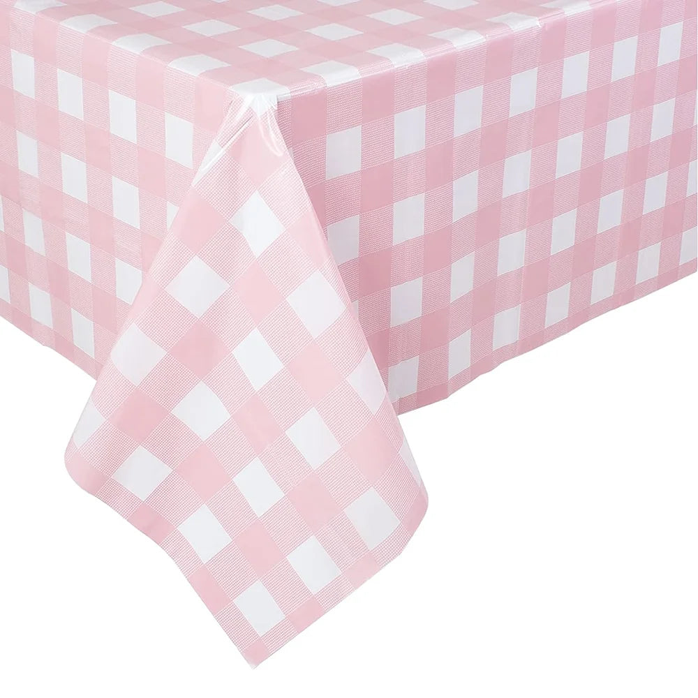 Checkered Disposable Tablecloth