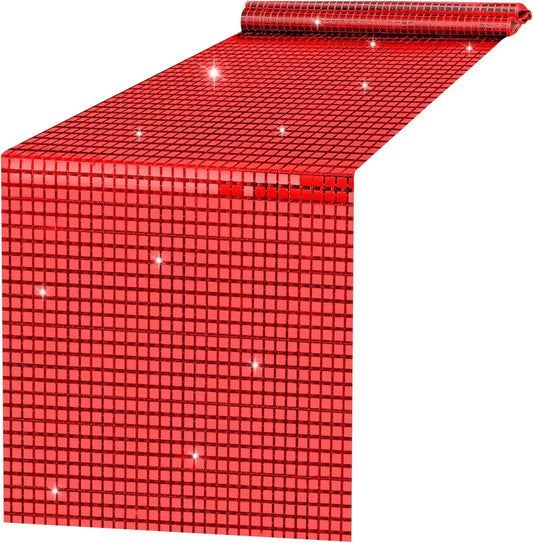 Racing Home Glitter Sequin Table Runner