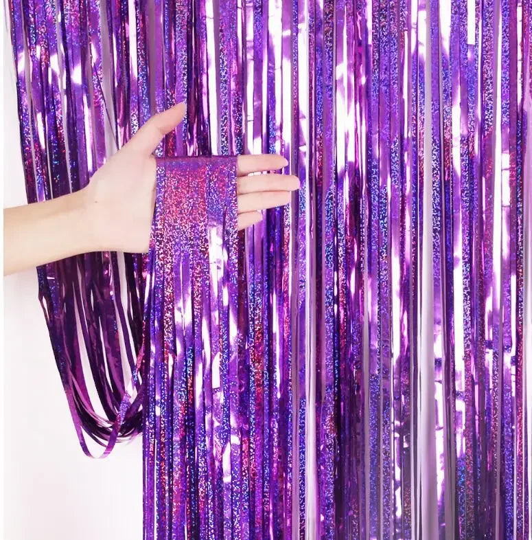Disco Tinsel Foil Curtains
