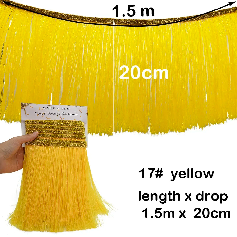 1.5m Premium Metallic Fringe Tassel Banner
