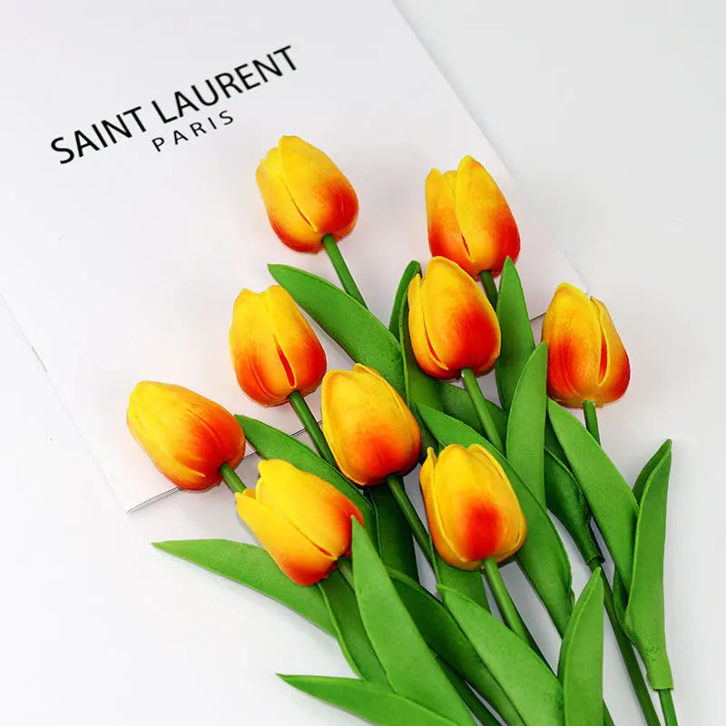Vibrant Artificial Tulips