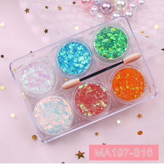 Lucky Me Eyeshadow Glitter Gel Cream, set of 6